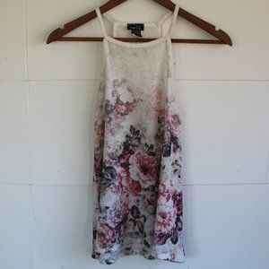 3/$20 Floral High Neck Summer Tank